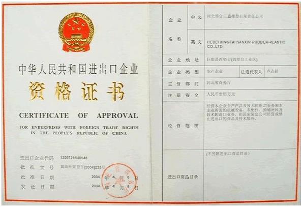 申请进出口权